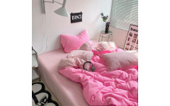 Постільна білизна ДУЕТ Барбі/Пудра Ранфорс MERISET Постільна білизна ДУЕТ Барбі/Пудра Ранфорс MERISET