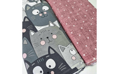 Постільна білизна Веселі котики Бязь люкс MERISET