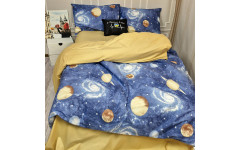 Постільна білизна Галактика Ранфорс MERISET Постільна білизна Галактика Ранфорс MERISET
