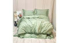 Постільна білизна GREEN FOG DAMASK Жакард MERISET