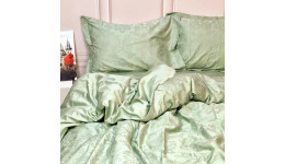 Постільна білизна GREEN FOG DAMASK Жакард MERISET
