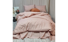 Постільна білизна Рожевий страйп Бязь Люкс MERISET Постільна білизна Рожевий страйп Бязь Люкс MERISET