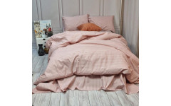 Постільна білизна Рожевий страйп Бязь Люкс MERISET Постільна білизна Рожевий страйп Бязь Люкс MERISET