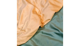 Постільна білизна ДУЕТ GREEN FOG/SOFT PEACH Premium Сатин однотон MERISET