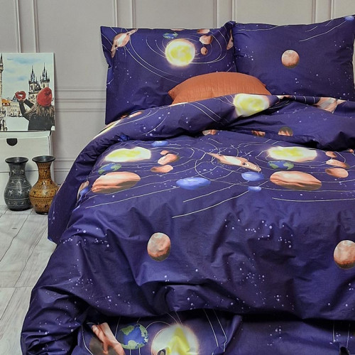 Підліткова постільна білизна Планети Сатин MERISET