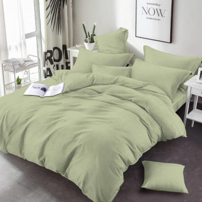 Постільна білизна Світлий хакі однотонна Бязь MERISET
