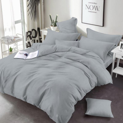 Постільна білизна Сіра однотонна Бязь MERISET