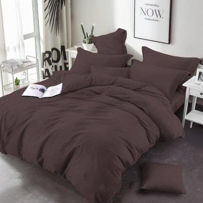 Постільна білизна Коричнева однотонна Бязь MERISET