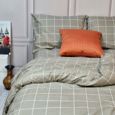 Постільна білизна Тартан бежевий ранфорс MERISET