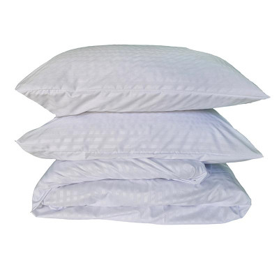 Постільна білизна Мікрофібра Біла страйп ГОТЕЛЬ MERISET