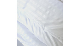 Постільна білизна Мікрофібра Біла страйп ГОТЕЛЬ MERISET