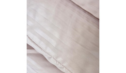 Постільна білизна Мікрофібра Бежева страйп ГОТЕЛЬ MERISET